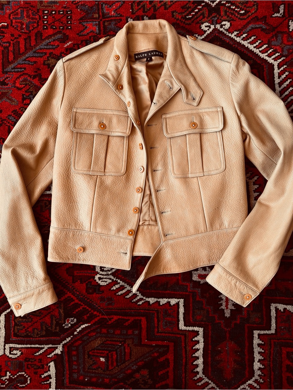 Ralph Lauren deer skin leather jacket